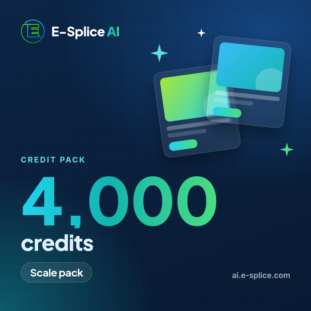 E-Splice AI Scale pack, 4,000 credits